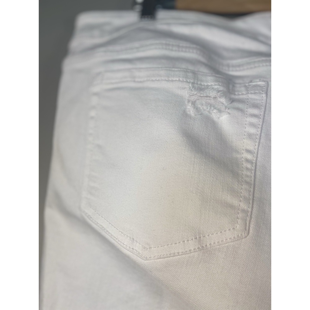 Torrid Crop Boyfriend Straight Vintage Stretch Mid Rise Jeans Size 18 Distressed - Picture 9 of 14